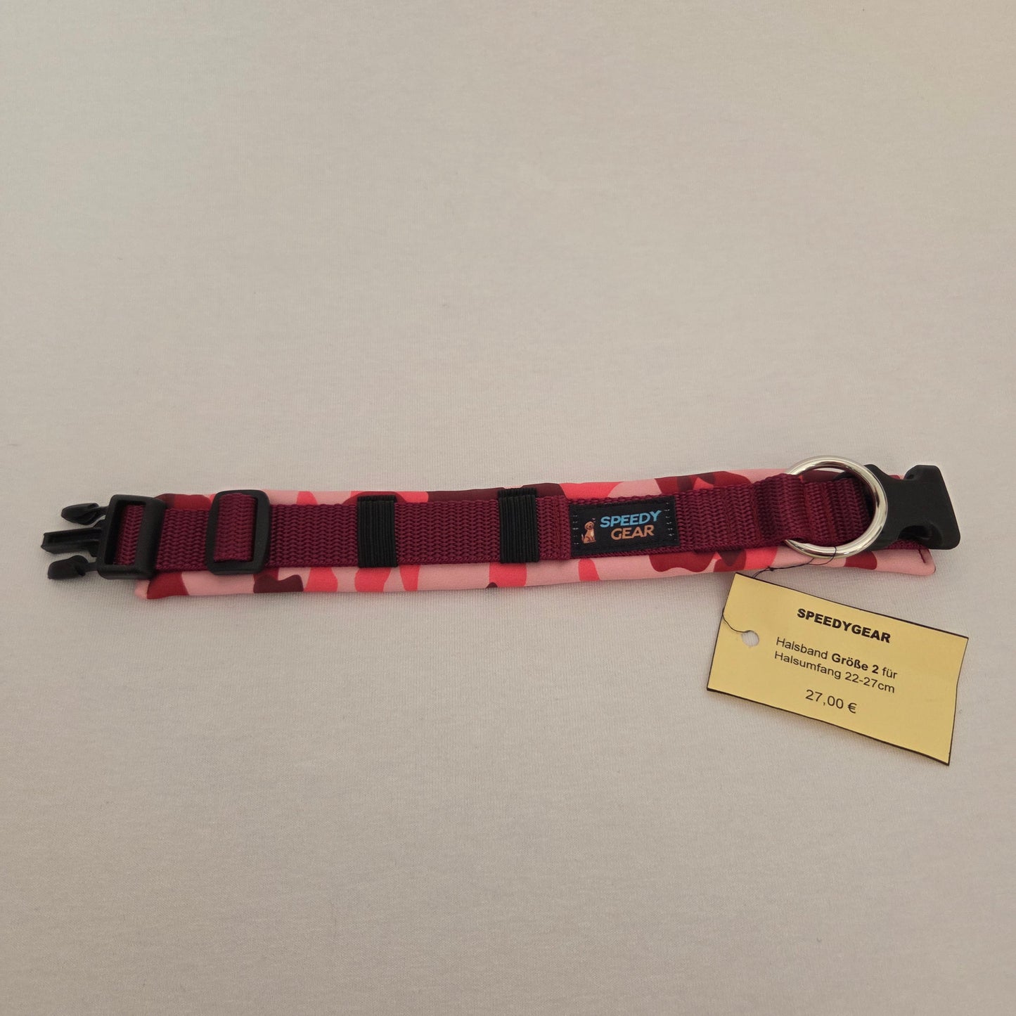 Halsband "Camouflage rosa"