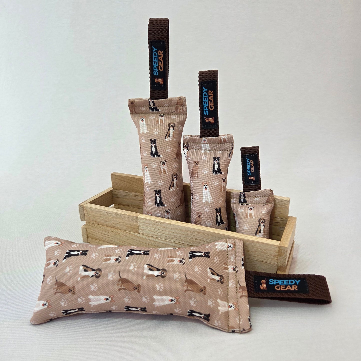 Dummy "Verschiede Hunde" (Beagle, Border Collie, Rhodesian Ridgeback, Akita Inu, Mops)