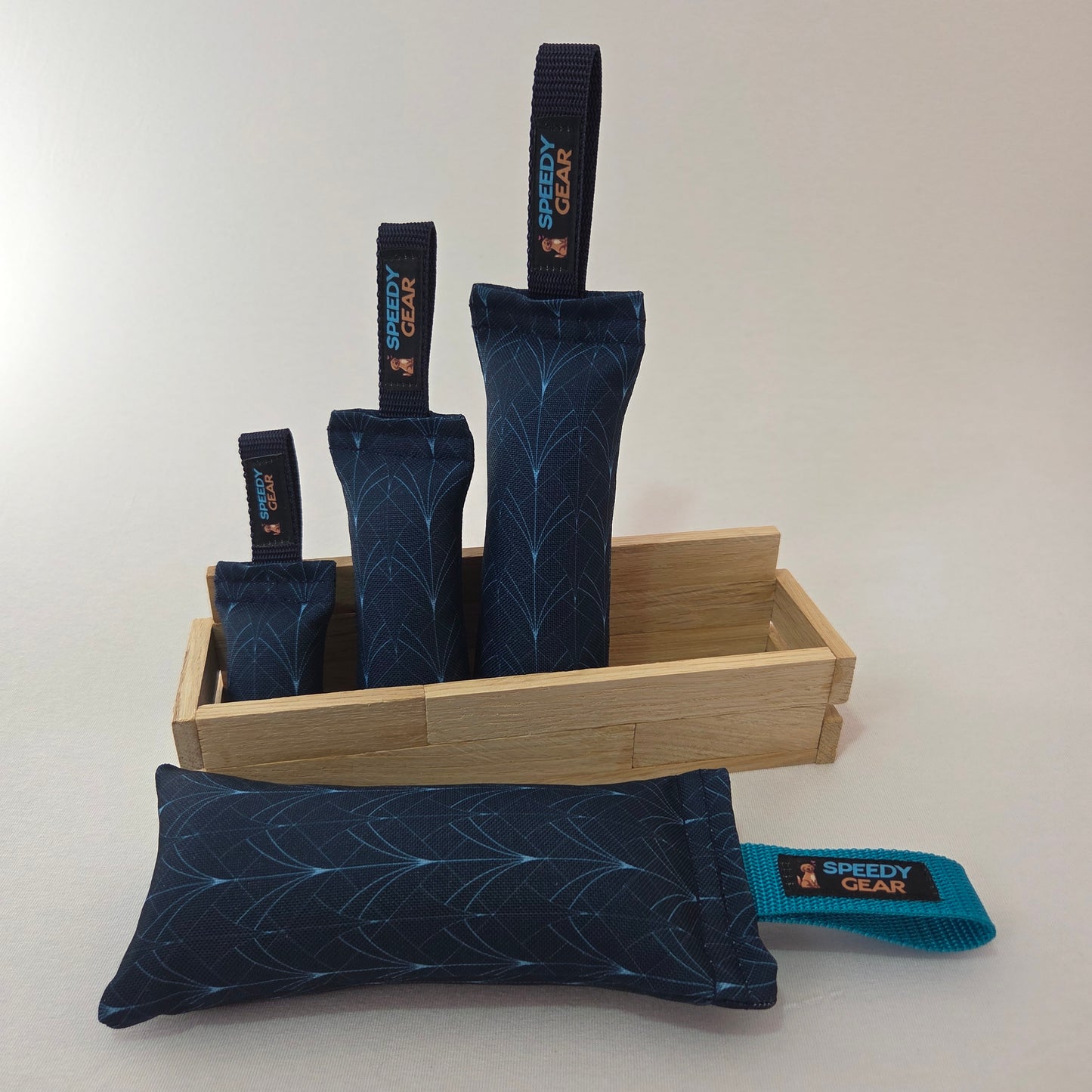 Dummy "Blau gemustert"